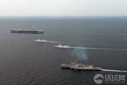 美國海軍華盛頓號(hào)航母在南中國海上游弋 美國海軍華盛頓號(hào)航母在南中國海上游弋