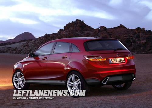 對手奧迪Q3/寶馬X1 奔馳BLK效果圖首曝